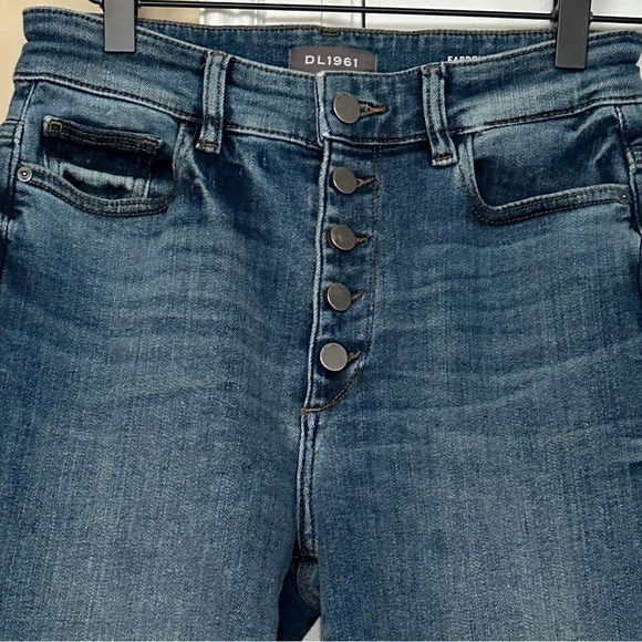 DL1961 Farrow Ankle High Rise Instasculpt Skinny Jeans button Fly Size 25 - Picture 2 of 11